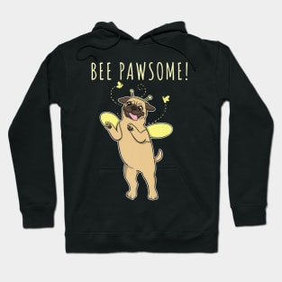 Pawsome Pug Puppy Honey Bee Hoodie